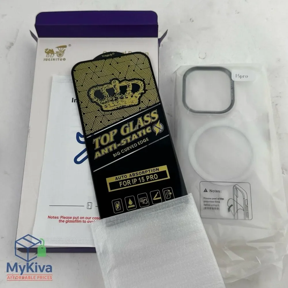 iPhone 15 Pro Max Case Magnetic Clear with Camera Lens Protector